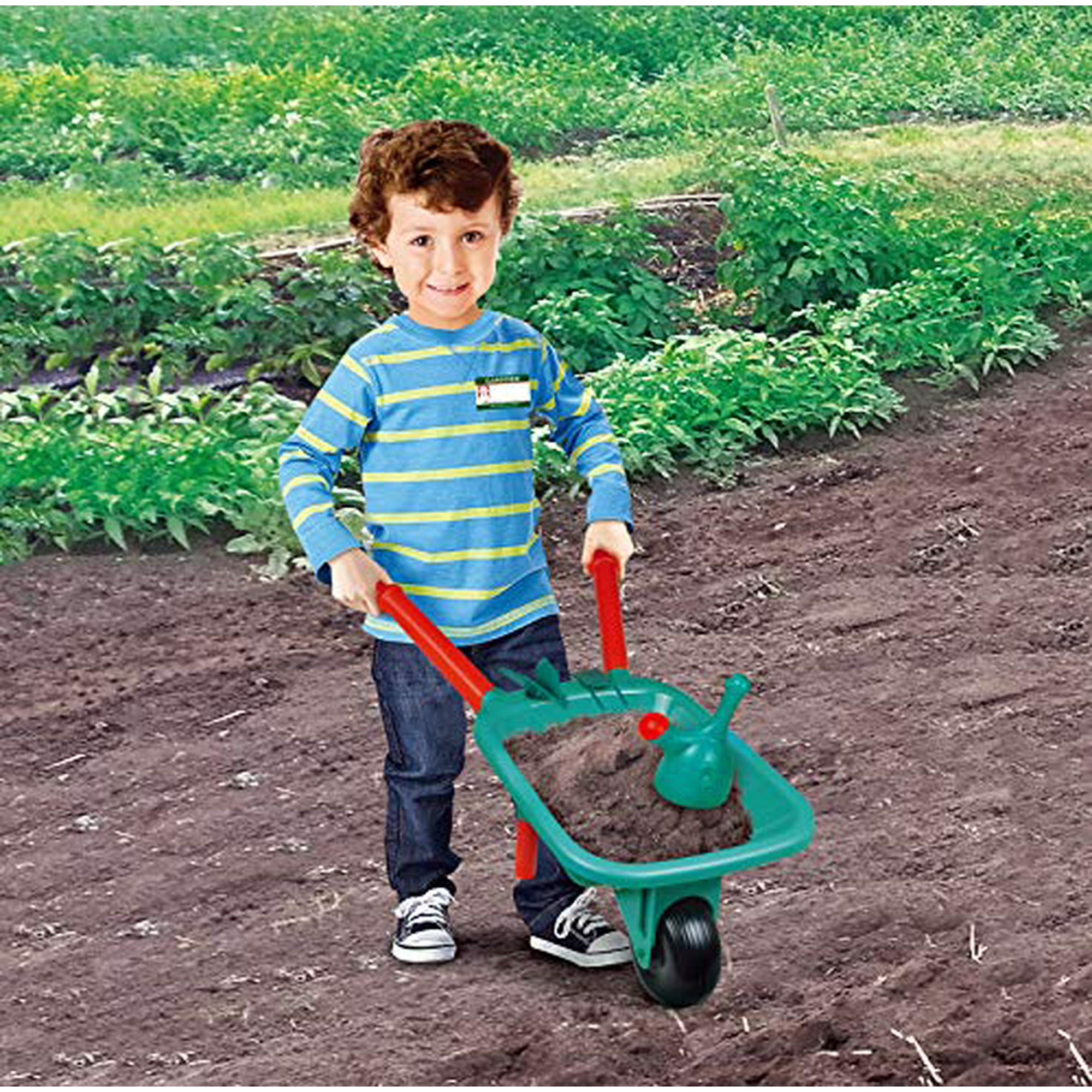 TeganPlay Wheelbarrow for Kids and Gardening Tool Set Outdoor Play for Boys Girls 3 and up TeganPlay Wheelbarrow for Kids and Gardening Tool Set Outdoor Play for Boys Girls 3 and up